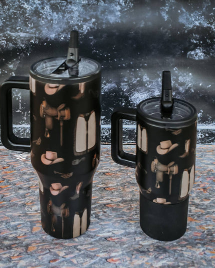 Classic Western Flip Top Tumbler