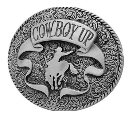 WHOLESALE Cowboy Up Belt Buckle 1187