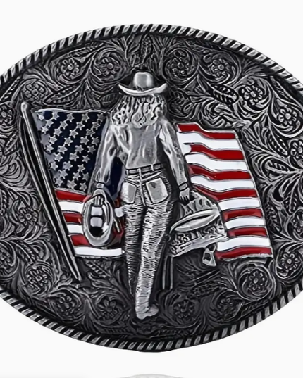 American Cowgirl Up Belt Buckle 1808