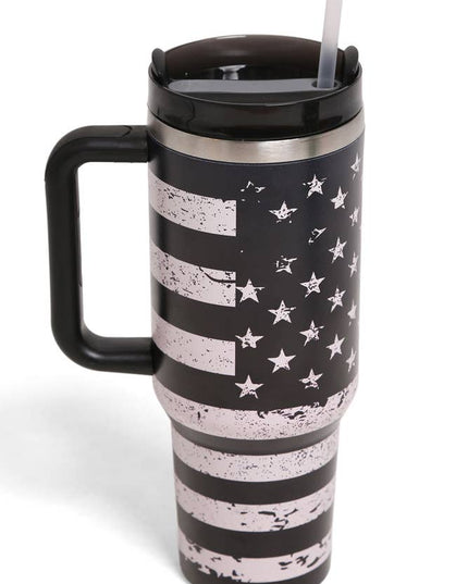 American Flag 40oz Handle Tumbler