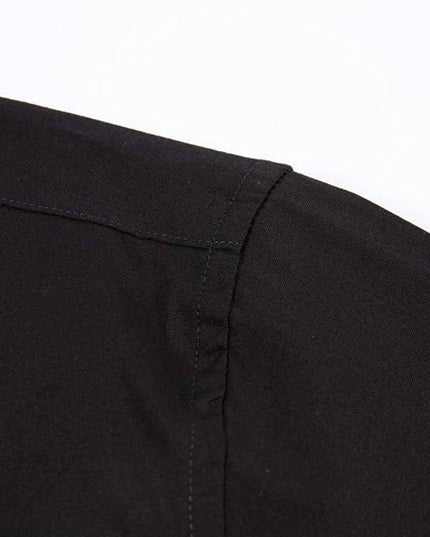 Mens Dress Shirts Long Sleeve Regular Fit Button Shirts-100