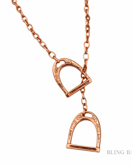 The Open Range Stirrup Necklace