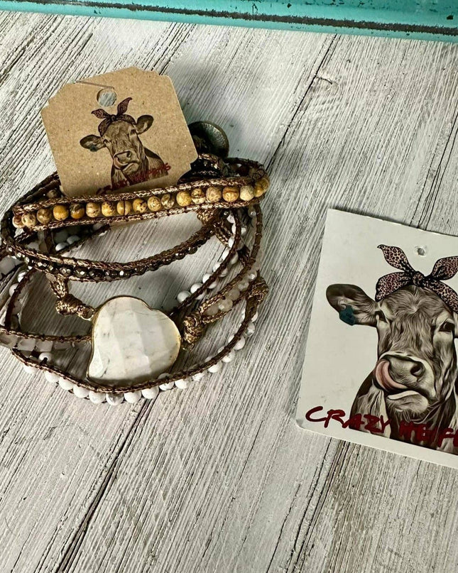 5-Strand Heart Wrap Bracelets