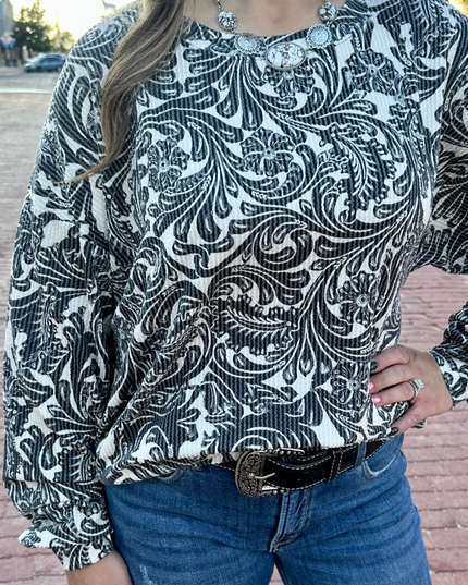 Tooled In Love Sweater Top