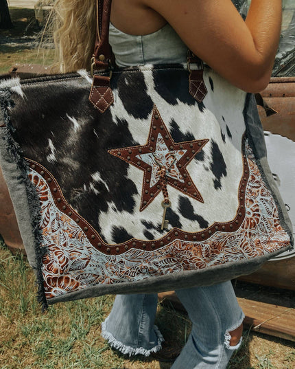 Star Western Cowhide Travel, Overnight Myra Weekender Bag
