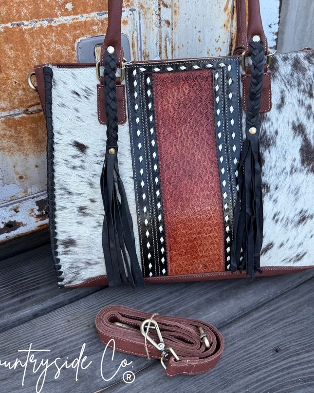 Harper Ranch Cowhide Purse