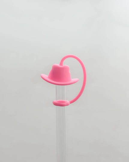 Straw Cover 10MM "Pink Hat"