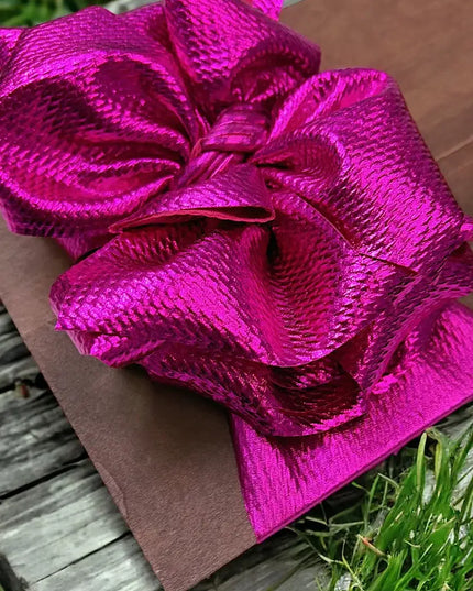 Metallic & Matte Faux Tassel Printed Fashion Headband