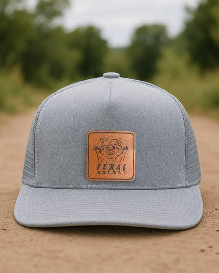 "Feral Animal" Raccoon Trucker Hat for Outdoor Nature Kids