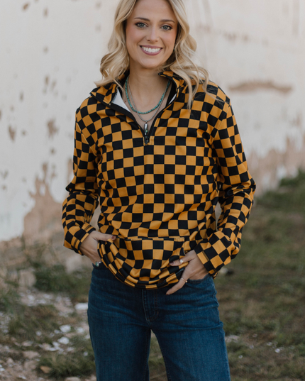 Pep Rally Pullover- Gold