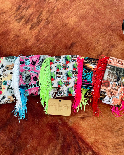 Western Graphic Slim & Regular Fringe Koozie