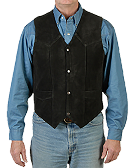 252 -Mens Suede Leather Vest