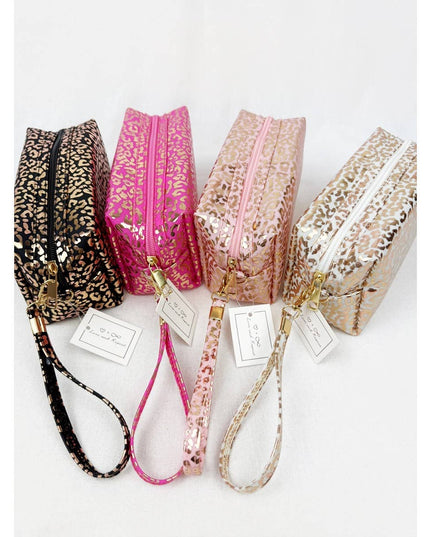 Waterproof Fabric Leopard Pattern Cosmetic Bag