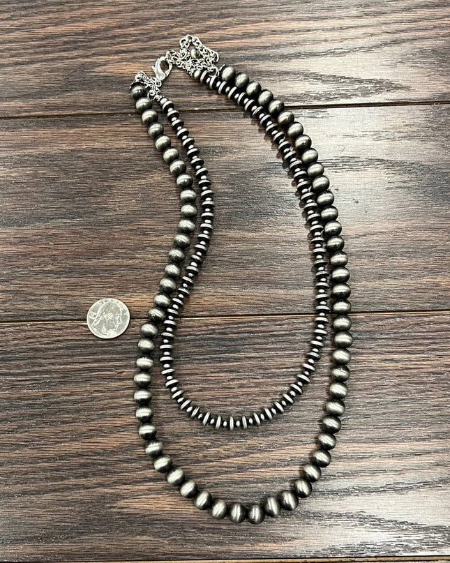736652, 24" Handmade Navajo Bead Necklace