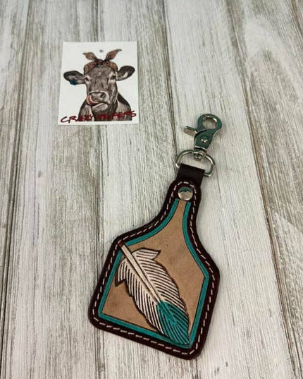 Small Tooled Keychain
