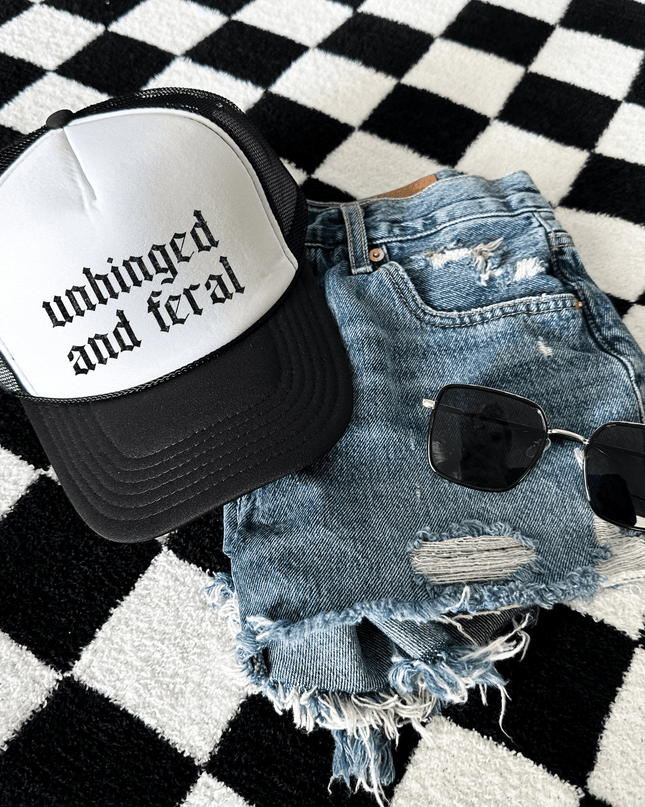 Unhinged And Feral Trucker Hat