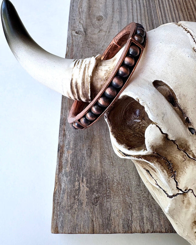 Western Navajo Style Pearl Stretch Bracelet