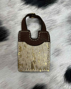 Acid wash cowhide