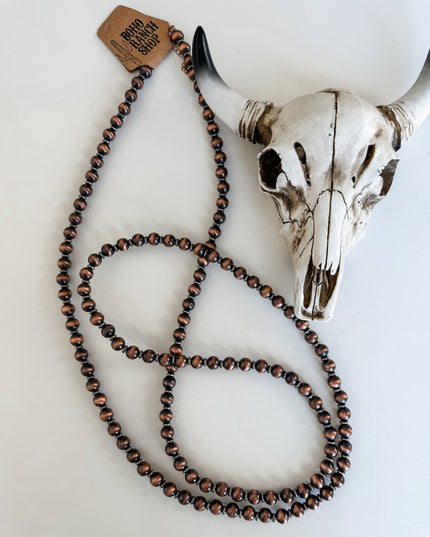 60″ Western Navajo Style Pearl Necklace