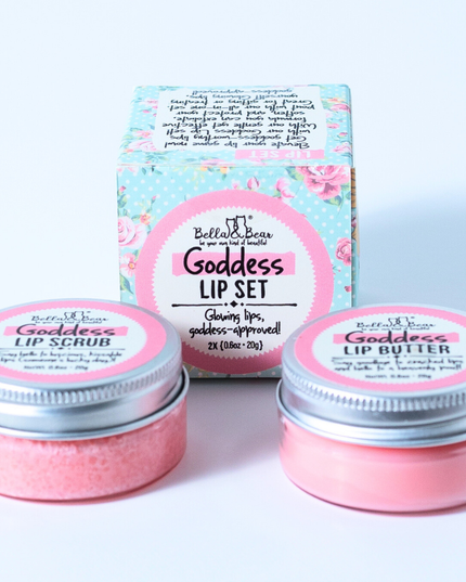 Goddess Lip Set | Lip Scrub & Lip Butter | Gift Set