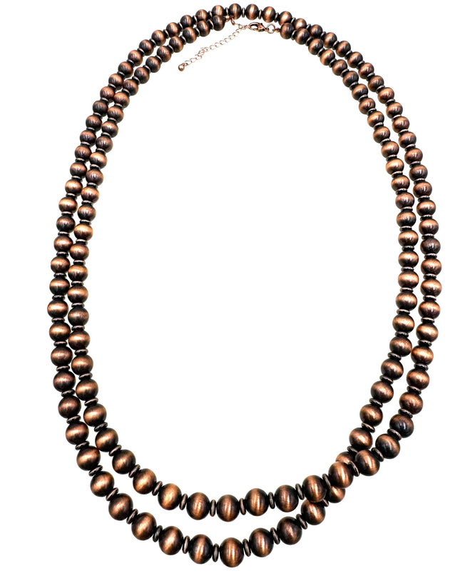 Navajo Large Beads Versatile Long 60 inch Necklace