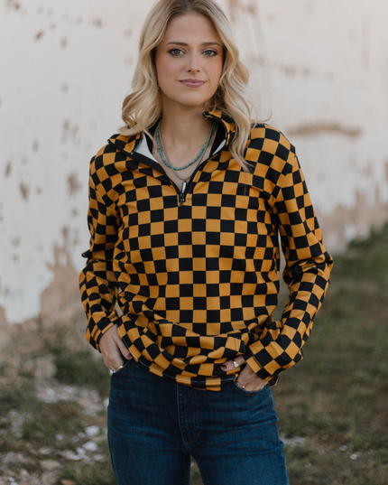Pep Rally Pullover- Gold