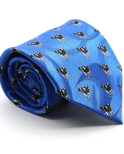 Ferrecci - Men's Business Casual Necktie & Hanky Set - Cow