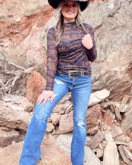 Stock Show Queen Mesh Top