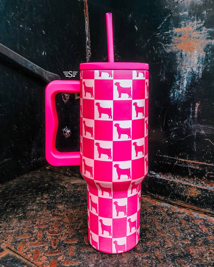 Checked Show Animal 40oz Cup