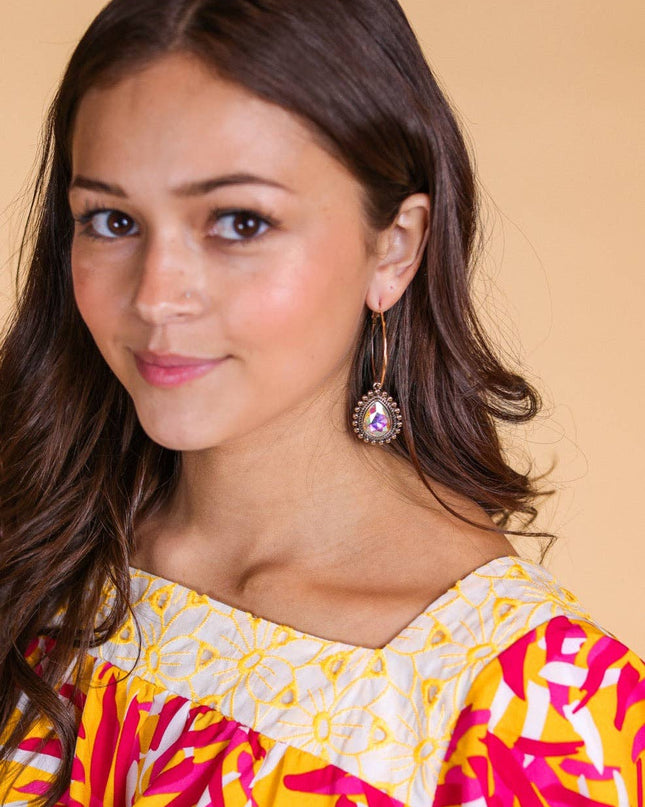 Let's Go Out Gold Hoop Earrings