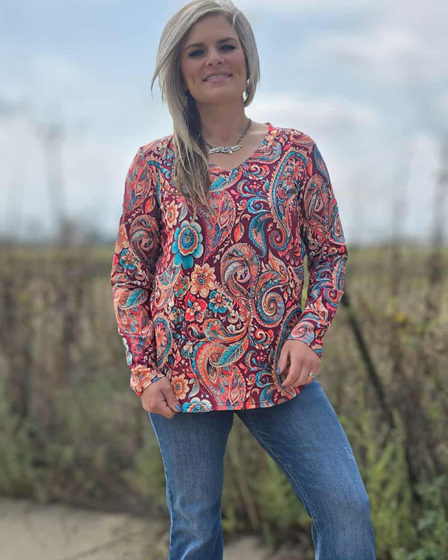 Paisley On The Plains Top