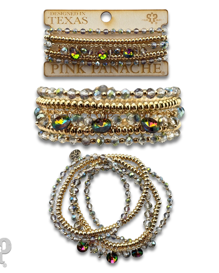 Rhinestone drops bracelet