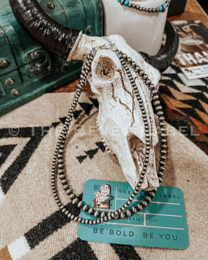 Western Pearl Layered Mini Necklace
