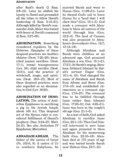 Pocket Bible Dictionary