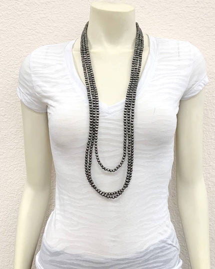 734319, Handmade 34" Navajo Bead Necklace