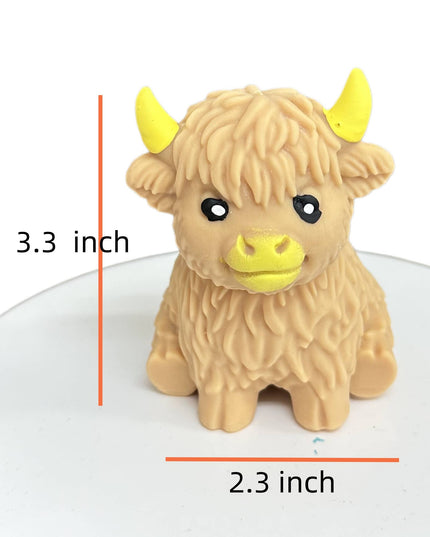 Cute Highland Cow Squishy Stress Relief Toy