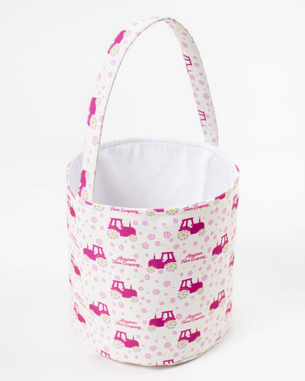 Floral Tractor Easter Basket