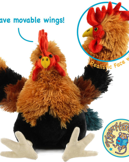 Riley The Rooster - 8 Inch Chicken Stuffed Animal Plush