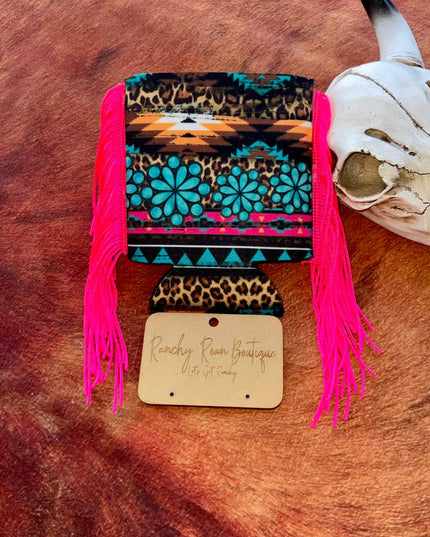 Western Graphic Slim & Regular Fringe Koozie