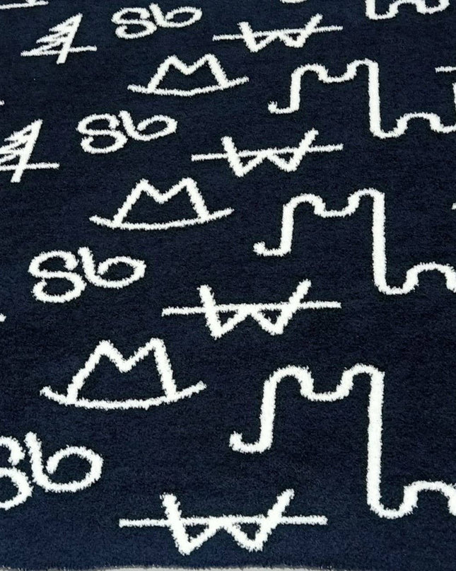 Black Brand Throw Blanket