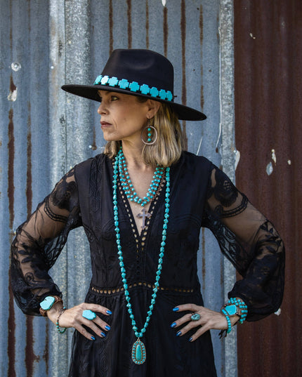 Turquoise Triple Strand Bracelet 804j