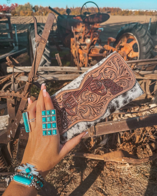 The Smoking Gun Cowhide Wallet a Haute Southern Hyde