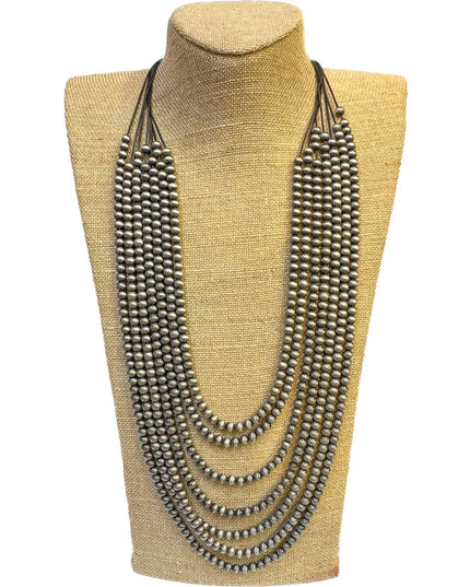 Multi-Strand Beaded Necklace
