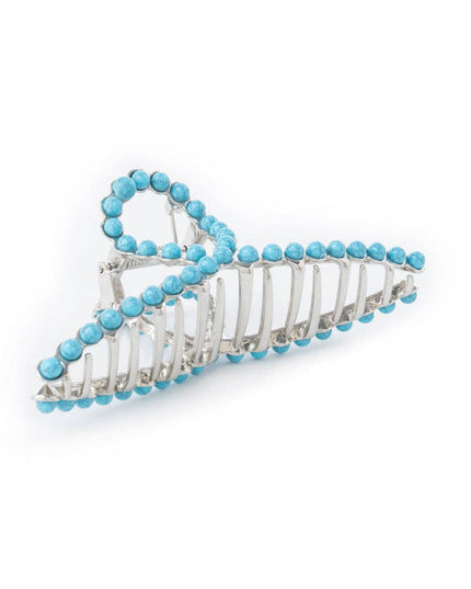 Azure Arc Hair Clip in Cerulean Blue
