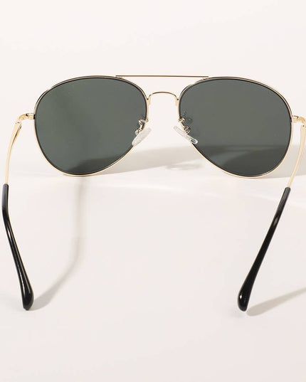 Classic Aviator Dark Tinted Fashion Sunglasses
