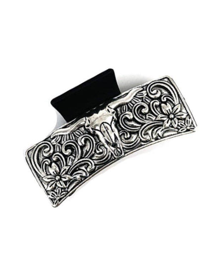 WESTERN STEER HEAD STYLE CASTING HAIR CLAW