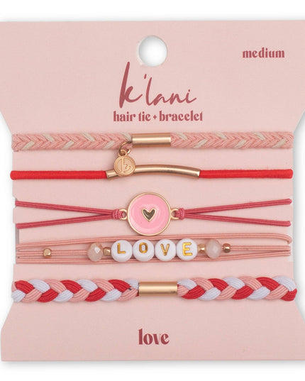 Love Hair Tie Bracelets