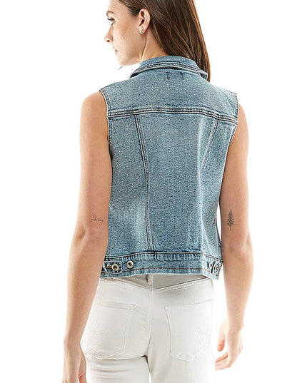 Women's Spandex Denim Vest