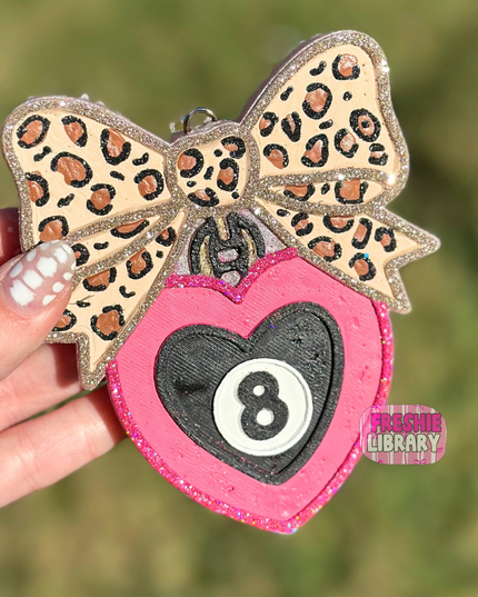 Ball 8 Bow Car Freshener