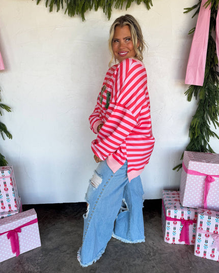 JOLLY & MERRY OVERSIZED PULLOVER